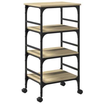 Kitchen Trolley Sonoma Oak - Stylish Storage Solution