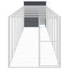 Durable Chicken Cage with Run - Anthracite Galvanised Steel