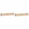 Garden Planters 2 pcs Solid Wood Pine | HipoMarket UK