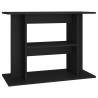 Aquarium Stand Black 80x35x60 cm - Durable Engineered Wood