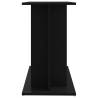 Aquarium Stand Black 80x35x60 cm - Durable Engineered Wood