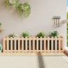 Garden Raised Bed with Fence Design 200x50x50 cm Solid Wood Pine Colour natural pine Size 200 x 50 x 50 cm Quantity in Package 1 