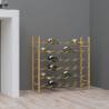 Wine Rack for 36 Bottles Gold Metal Colour gold Quantity in Package 1 Number of 36 Number of Bottles 