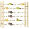 Gold Metal Wine Rack for 36 Bottles - Stylish Storage