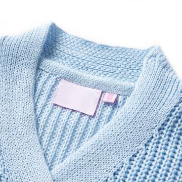 Kids' Knitted Blue Cardigan - Comfort & Style for Ages 3-4