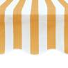 Awning Top Sunshade Canvas - Sunflower Yellow & White 4x3m