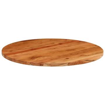 Round Solid Wood Acacia Table Top Ø80x2.5 cm - Unique Finish