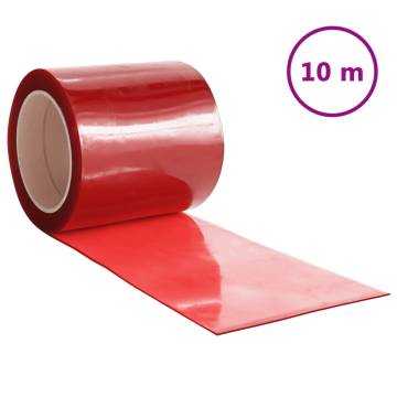 PVC Door Curtain Red 200mm | Thermal & Noise Barrier - HipoMarket