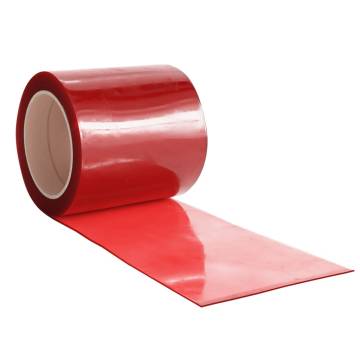 PVC Door Curtain Red 200mm | Thermal & Noise Barrier - HipoMarket