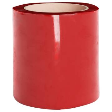 PVC Door Curtain Red 200mm | Thermal & Noise Barrier - HipoMarket