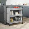 Kitchen Trolley Grey Sonoma - Stylish Storage Solution