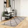 Shaggy Rug High Pile Modern Beige and Anthracite 80x250 cm Colour beige and anthracite Size 80 x 250 cm 