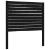 Black Bed Frame with Headboard 90x200 cm | Solid Wood Design