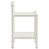 Stylish White & Transparent Bedside Cabinet - 45x34.5x60.5 cm