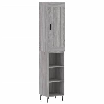 Stylish Highboard Grey Sonoma - Elegant Storage Solution