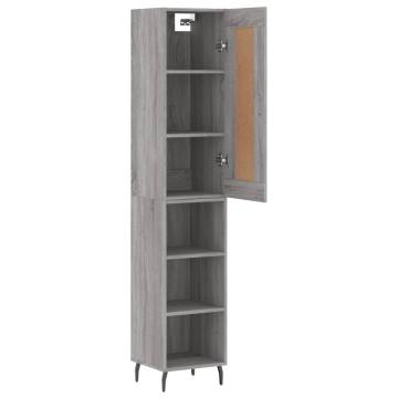 Stylish Highboard Grey Sonoma - Elegant Storage Solution