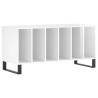 High Gloss White Record Cabinet | Stylish Storage Solution