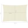 Sunshade Sail 160 g/m² Cream 3x4.5 m - Durable UV Protection