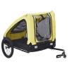 Pet Bike Trailer Yellow and Black | Durable & Convenient