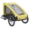 Pet Bike Trailer Yellow and Black | Durable & Convenient