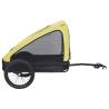 Pet Bike Trailer Yellow and Black | Durable & Convenient