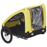 Pet Bike Trailer Yellow and Black | Durable & Convenient