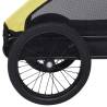 Pet Bike Trailer Yellow and Black | Durable & Convenient