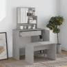 Dressing Table Set Concrete Grey 86.5x35x136 cm Colour concrete grey Quantity in Package 1 