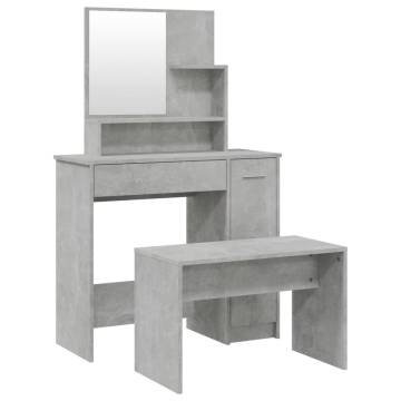 Dressing Table Set Concrete Grey - Stylish & Functional Design