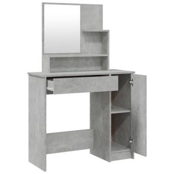 Dressing Table Set Concrete Grey - Stylish & Functional Design