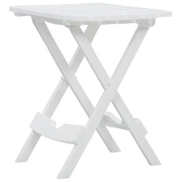 Folding Garden Table 45.5x38.5 cm - Durable White Design