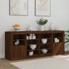 Modern LED Sideboard - Brown Oak 163x37x67 cm