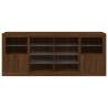 Modern LED Sideboard - Brown Oak 163x37x67 cm