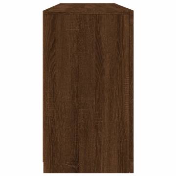 Modern LED Sideboard - Brown Oak 163x37x67 cm