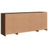 Modern LED Sideboard - Brown Oak 163x37x67 cm