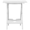 Folding Garden Table 45.5x38.5 cm - Durable White Design