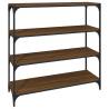 Brown Oak Book Cabinet - Industrial Style Storage | Hipo Market