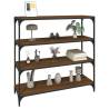 Brown Oak Book Cabinet - Industrial Style Storage | Hipo Market