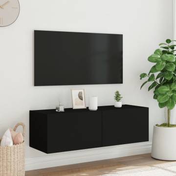 LED TV Wall Cabinet Black - Stylish & Space-Saving Solution