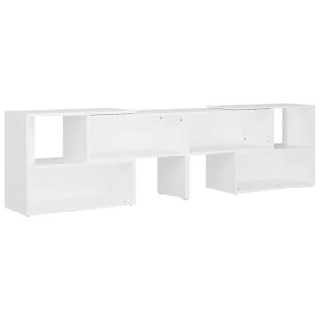 Elegant White TV Cabinet - 149x30x52 cm | Hipomarket