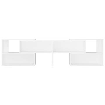 Elegant White TV Cabinet - 149x30x52 cm | Hipomarket