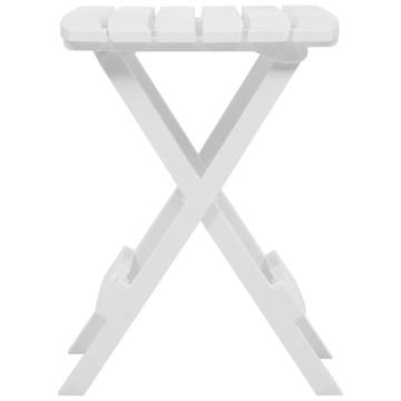 Folding Garden Table 45.5x38.5 cm - Durable White Design