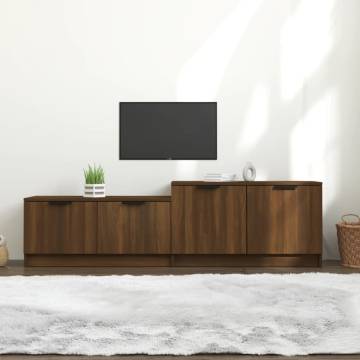 Stylish Brown Oak TV Cabinet - 158.5x36x45 cm | HipoMarket