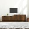 TV Cabinet Brown Oak 158.5x36x45 cm Engineered Wood Colour brown oak Quantity in Package 1 