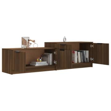 Stylish Brown Oak TV Cabinet - 158.5x36x45 cm | HipoMarket