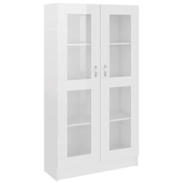 Vitrine Cabinet High Gloss White - Stylish Storage Solution