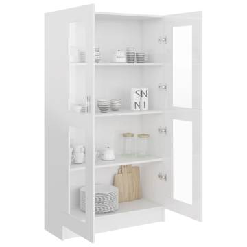 Vitrine Cabinet High Gloss White - Stylish Storage Solution