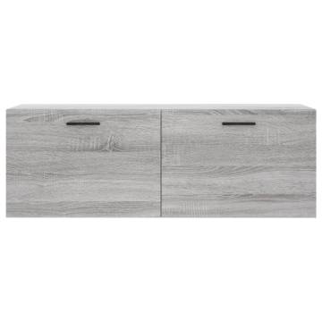 Wall Cabinet Grey Sonoma - 100x36.5x35 cm Engineered Wood