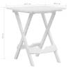 Folding Garden Table 45.5x38.5 cm - Durable White Design