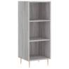 Stylish Highboard Grey Sonoma - 34.5x34x180 cm | Hipo Market